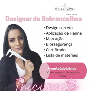 Imagem do curso DESIGNER DE SOBRANCELHAS PARA INICIANTES