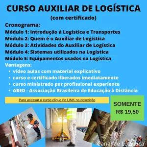 Imagem de capa para o Curso online Curso Auxiliar de Logística