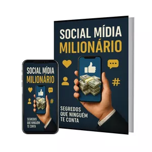 Imagem de capa para o Ebook Social Mídia Milionário – Segredos que Ninguém Te Conta