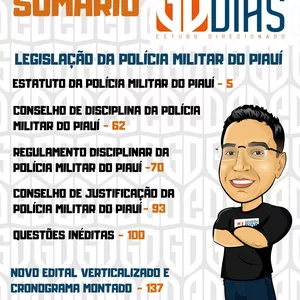 Imagem de capa para o Ebook Apostila de Legislação da PMPI para Oficiais + Questões + Edital Verticalizado + Cronograma Montado