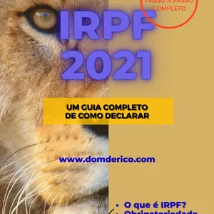 Imagem de capa para o Ebook IRPF 2021 Um guia Completo de como Declarar o Imposto de Renda