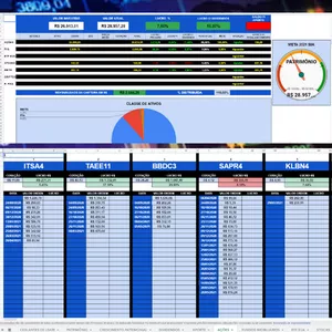 Imagem de capa para o Ebook PLANILHA DE CONTROLE DE AÇÕES, FUNDOS IMOBILIÁRIOS, STOCKS, REITS ETFs EUA, CRIPTOMOEDAS e RENDA FIXA