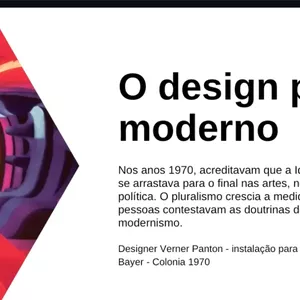 Imagem de capa para o Curso online Design Pós-Moderno