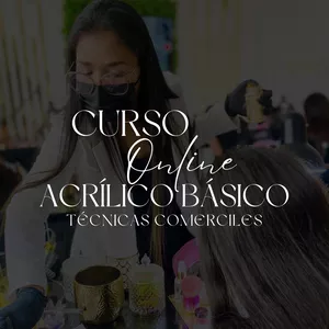 Imagen de portada para Curso online Curso Online Aplicación del Acrílico Básico (Técnicas Comerciales) 