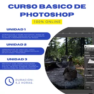 Imagen de portada para Curso online Curso Básico de Photoshop