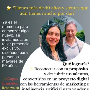 Imagen de portada para Evento online ¿Tienes más de 50 años y sientes que todavía hay mucho en ti por compartir?