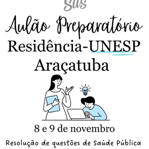 Imagem de capa para o Curso online Aulão Preparatório - UNESP Araçatuba