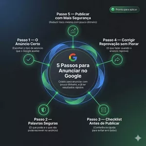 Imagem de capa para o Curso online 5 passoa para anunciar no google e ter clientes todos os dias 