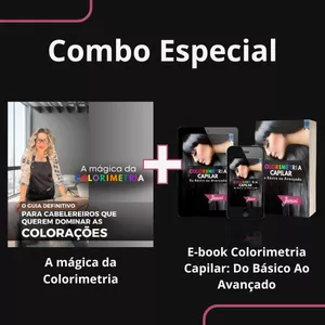 Curso Combo Curso A Mágica da Colorimetria + E-book Colorimetria Capilar: Do Básico Ao Avançado