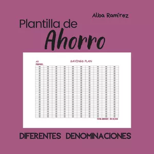 Imagen de portada para Ebook Plantilla Plan de Ahorro 300 Pesos
