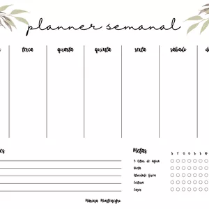 Imagem de capa para o Ebook Planner Semanal