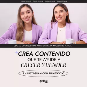 Imagen de portada para Curso online Crea contenido que te ayude a CRECER y VENDER en INSTAGRAM con tu negocio