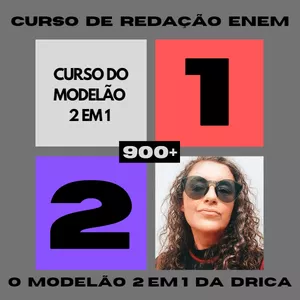 Imagem de capa para o Curso online CURSO DO MODELÃO 2 EM 1 DA DRICA - Redação Enem