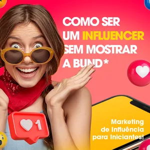 Imagem de capa para o Ebook Como ser um influenciador sem mostrar a bunda!