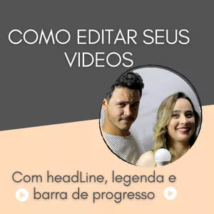 Imagem de capa para o Curso online Como editar seus vídeos