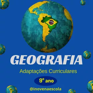 Imagem de capa para o Ebook Geografia 9º ano Adaptações Curriculares
