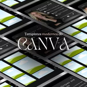 Imagem de capa para o Curso online Pacote de templates modernos do CANVA