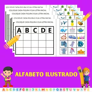 Imagem de capa para o Ebook KIT - ALFABETO ILUSTRADO