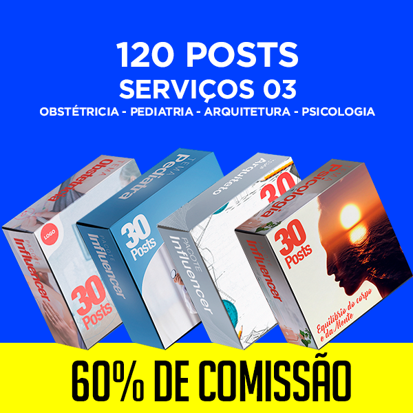 Imagem do curso Pacote 120 Posts para Serviços 03 - CMZ