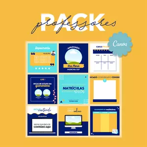 Imagem de capa para o Curso online PACK CANVA COMPLETO | ARTES PARA PROFESSORES 