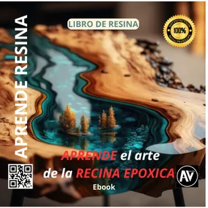 Imagen de portada para Ebook APRENDE EL ARTE DE LA RESINA EPOXICA / MESAS DE RESINA