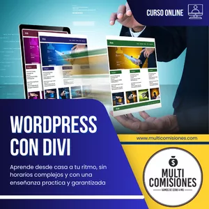Imagen de portada para Curso online WordPress con Divi desde cero 