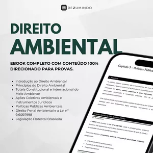 Imagem de capa para o Ebook Direito Ambiental - coleção Rezumindo