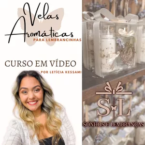 Imagem de capa para o Curso online Aprenda como fazer Velas Aromáticas para Lembrancinhas