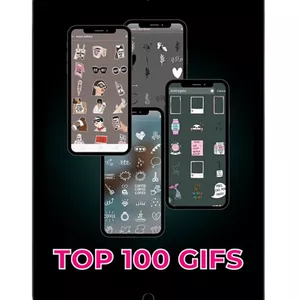 Imagem de capa para o Ebook 5. Top 100 códigos de GIFs para instagram