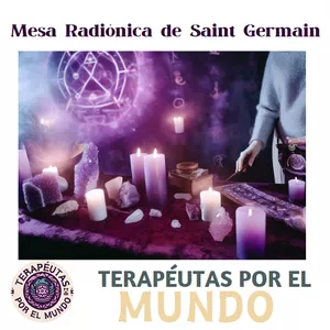 Imagen de portada para Curso online Super Descuento Mesa Radiónica de Saint Germain Catalizando Tu Transformación Cósmica + 15 Bonos + Certificado + Garantía
