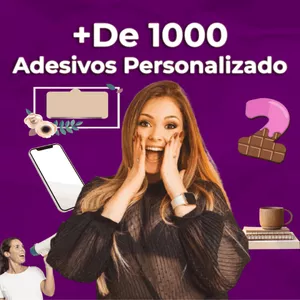 Imagem de capa para o Curso online +1000 Adesivos personalizados