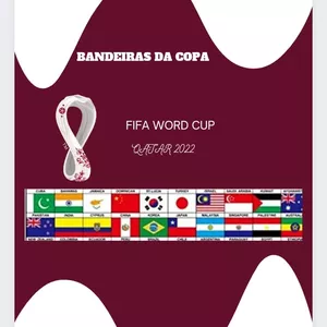 Imagem de capa para o Ebook Bandeiras da copa 2022