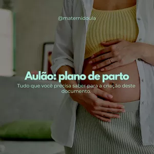 Imagem de capa para o Curso online Aulão: Plano de parto