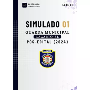 Imagem do curso 05 Simulados GM Lagarto - SE (Pós edital 2024)