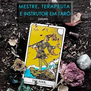 Imagem de Mestre, Terapeuta e Instrutor em Tarô Online criado por Humani Amor na hotmart