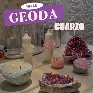 Imagen de portada para Curso online 🕯️ Taller Grabado: Velas Tipo Geoda