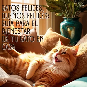 Imagen de portada para Ebook Gatos Felices, Dueños Felices: Guía Completa para el Bienestar de tu Gato en Casa
