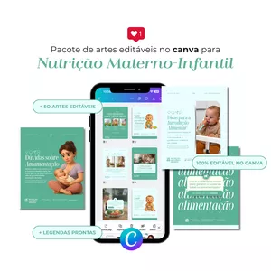 Imagem do curso PACK PARA NUTRI MATERNO-INFANTIL - Criaé Studio