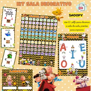 Imagem de capa para o Ebook KIT SALA SNOOPY EDUCA ARTE 