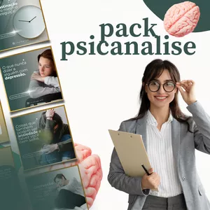 Imagem de capa para o Curso online Pack Canva Psicanalise