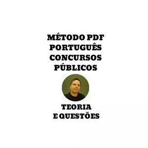 Imagem de capa para o Ebook MÉTODO PDF Português Concursos Públicos - Teoria e Questões