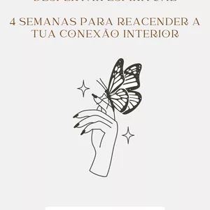 Imagem de capa para o Ebook Despertar Espiritual  4 Semanas para Reacender a Tua Conexão Interior