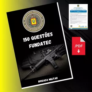 Imagem de capa para o Ebook QUESTÕES BRIGADA MILITAR
