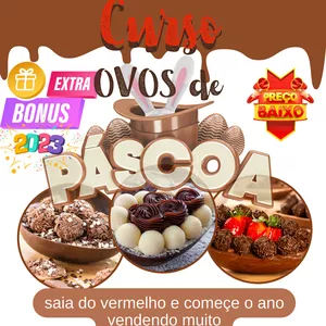 Imagem de capa para o Ebook Curso Ovos de Páscoa 2023
