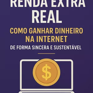 Imagem de capa para o Ebook Renda Extra Real: Como Ganhar Dinheiro na Internet de Forma Sincera e Sustentável