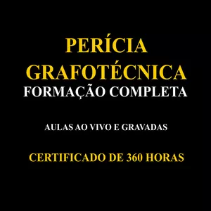 Imagem de capa para o Curso online FORMAÇÃO EM PERÍCIA GRAFOTÉCNICA