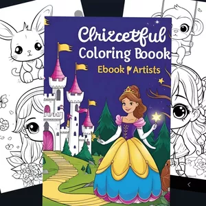 Imagen de portada para Ebook Ebook coloring princess