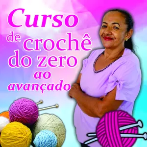 Imagem de capa para o Curso online Curso de crochê Deuseli Trindade do zero ao avançado
