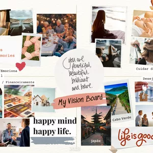 Imagem de capa para o Curso online Alcança os teus objetivos com foco e criatividade: Workshop de Visionboard