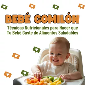 Imagen de portada para Curso online Bebé Comilón: Técnicas Nutricionales para Hacer que Tu Bebé Guste de Alimentos Saludables